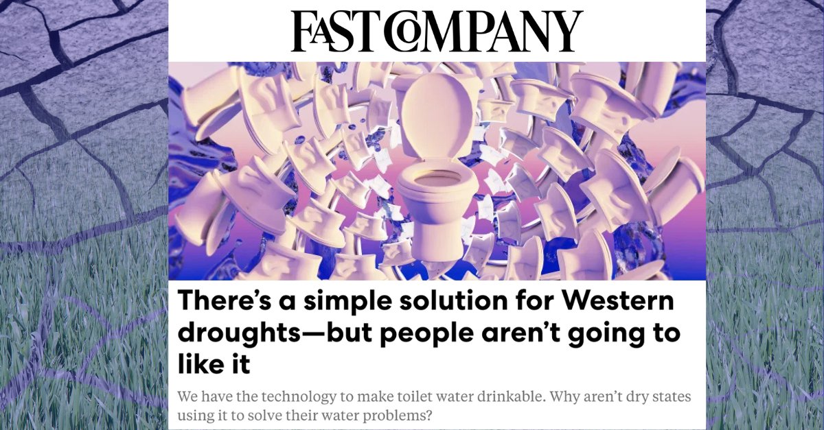 Epic Cleantec (@epiccleantec) on Twitter photo A recent <a href="/FastCompany/">Fast Company</a> article highlights a simple yet often misunderstood solution to #droughts: water reuse.
Despite its proven safety, most Western states are still lagging in adopting #waterrecycling. The stats speak for themselves:
♻️ Nevada – 85% reuse
♻️ Arizona – 52% A recent <a href="/FastCompany/">Fast Company</a> article highlights a simple yet often misunderstood solution to #droughts: water reuse.
Despite its proven safety, most Western states are still lagging in adopting #waterrecycling. The stats speak for themselves:
♻️ Nevada – 85% reuse
♻️ Arizona – 52%