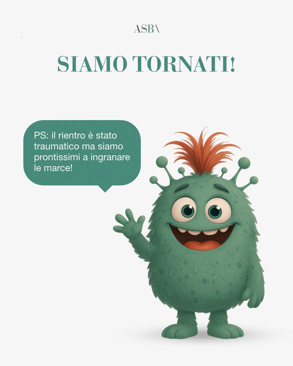Ci siamo rilassati, abbiamo staccato la spina ed eccoci da oggi nuovamente operativi!

Per qualsiasi richiesta, asborsoni.com/it/contacts 😉