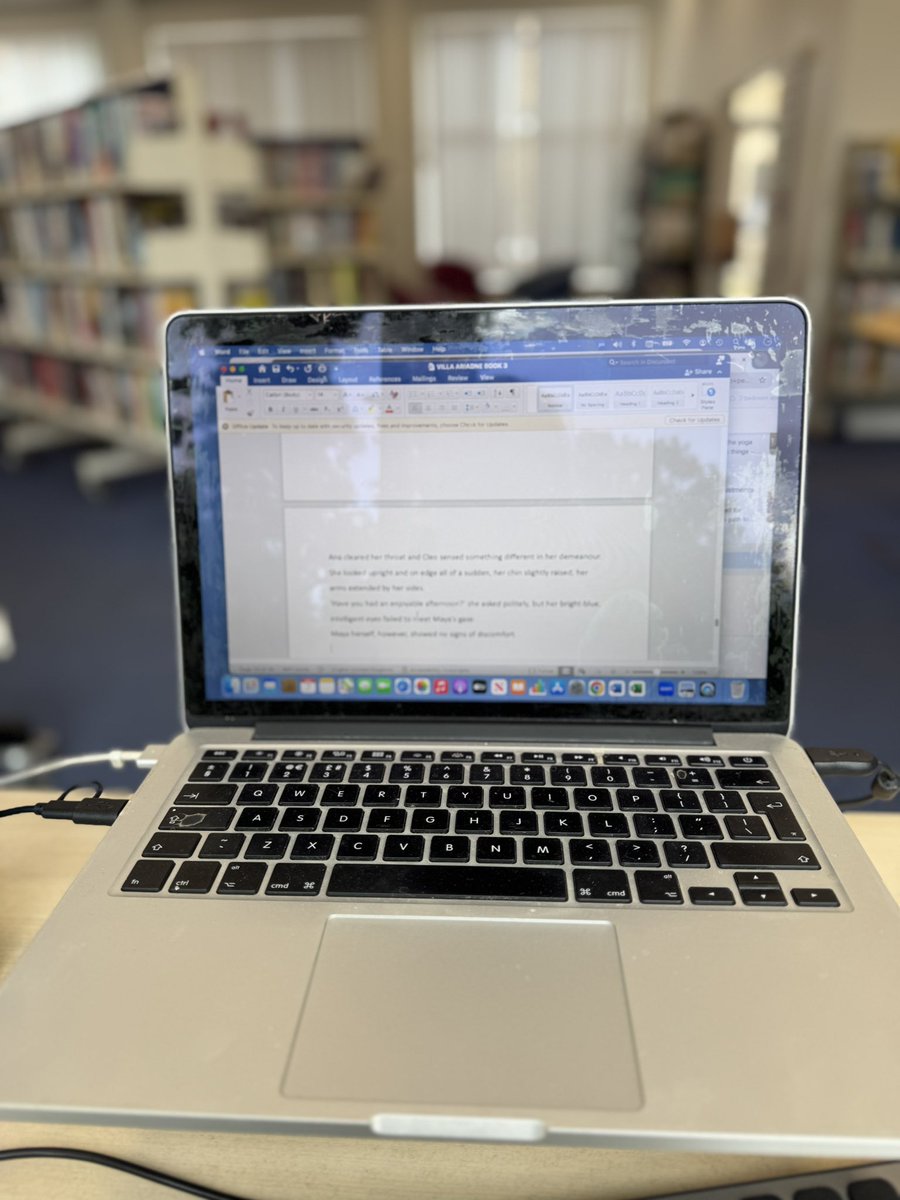 Back in one of my fave writing spots. 3rd book in Crete series underway… #amwriting #womensfiction #godalminglibrary #Surrey