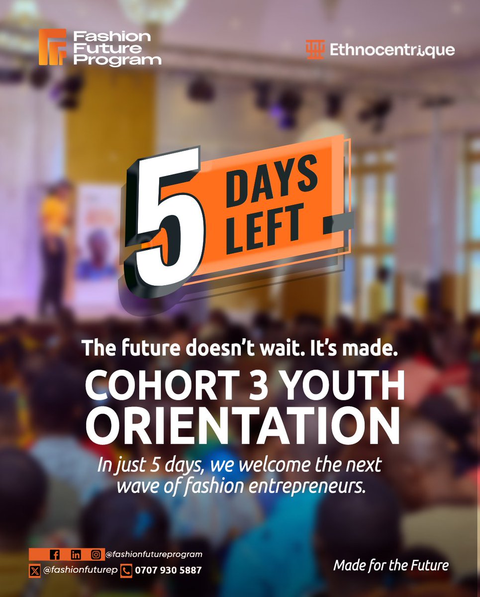 fashionfuturep's tweet image. In just a few days, a new wave of young people will begin a journey to learn, grow, and hand-stitch their futures.

Stay with us. Support them. Share their journey.

Want to be part of the next cohort? Register now! (Link in bio)
#Cohort3 #YouthOrientation #FashionFutureProgram