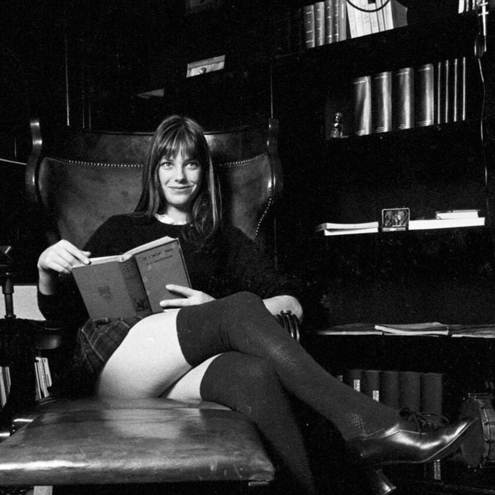 Jane Birkin photographed at her home by Jean-Claude Deutsch, 1971.
