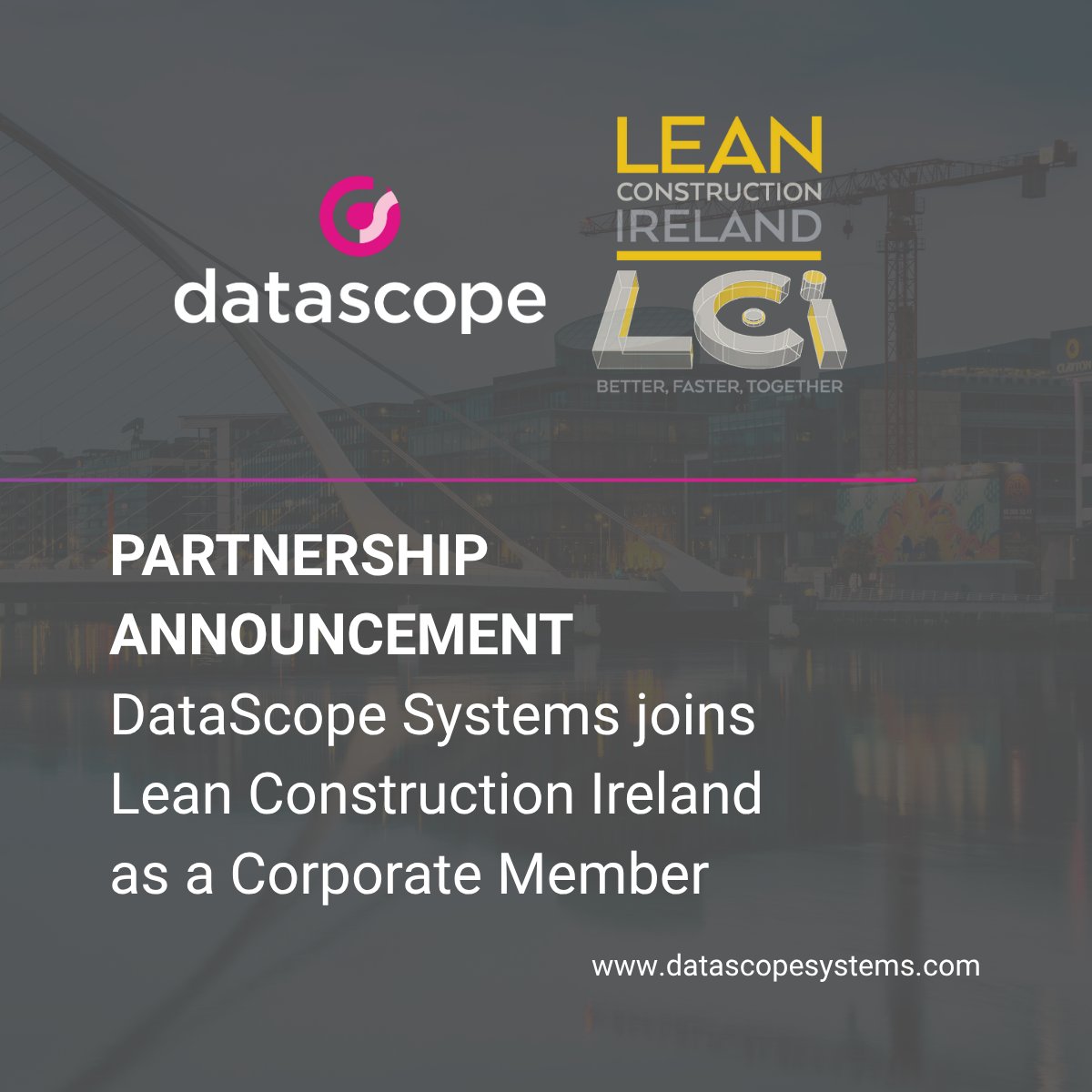 DataScopeSystem's tweet image. 📢 Partnership Announcement
We’re proud to announce that DataScope Systems is now an official member of @lci_ireland.
This partnership brings our mission of delivering high-performance, lean-aligned digital solutions to the forefront of Ireland’s built environment community.