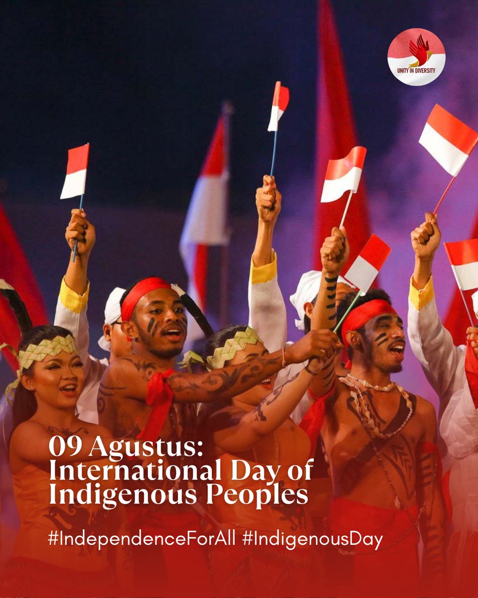 09 Agustus — Hari Internasional Masyarakat Adat
Mereka menjaga hutan, budaya, dan tanah leluhur kita. Tapi peran mereka sering diabaikan. Padahal, masyarakat adat punya hak yang sama: atas tanah, pendidikan, dan perlindungan budaya.
Hari ini jadi pengingat bahwa mereka bukan