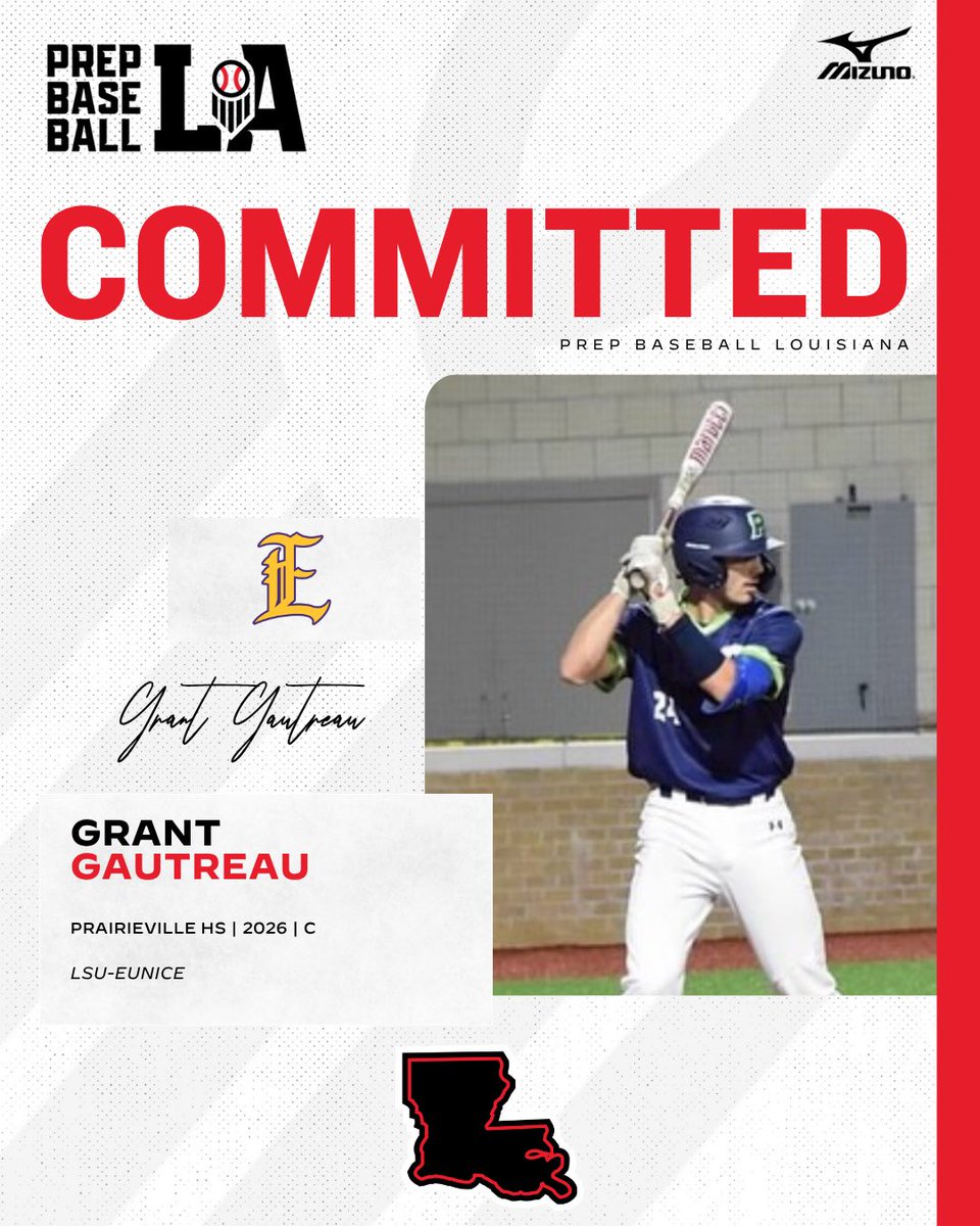 Congratulations to 2026 Grant Gautreau (Prairieville HS) on his commitment to LSU-Eunice. #BeSeen

<a href="/AlexArmandPBR/">Alex Armand</a> | <a href="/Tyler__Leary/">Tyler Leary</a> | <a href="/davisj_9/">Davis Johnson</a> 

👤 loom.ly/O8b-LYw