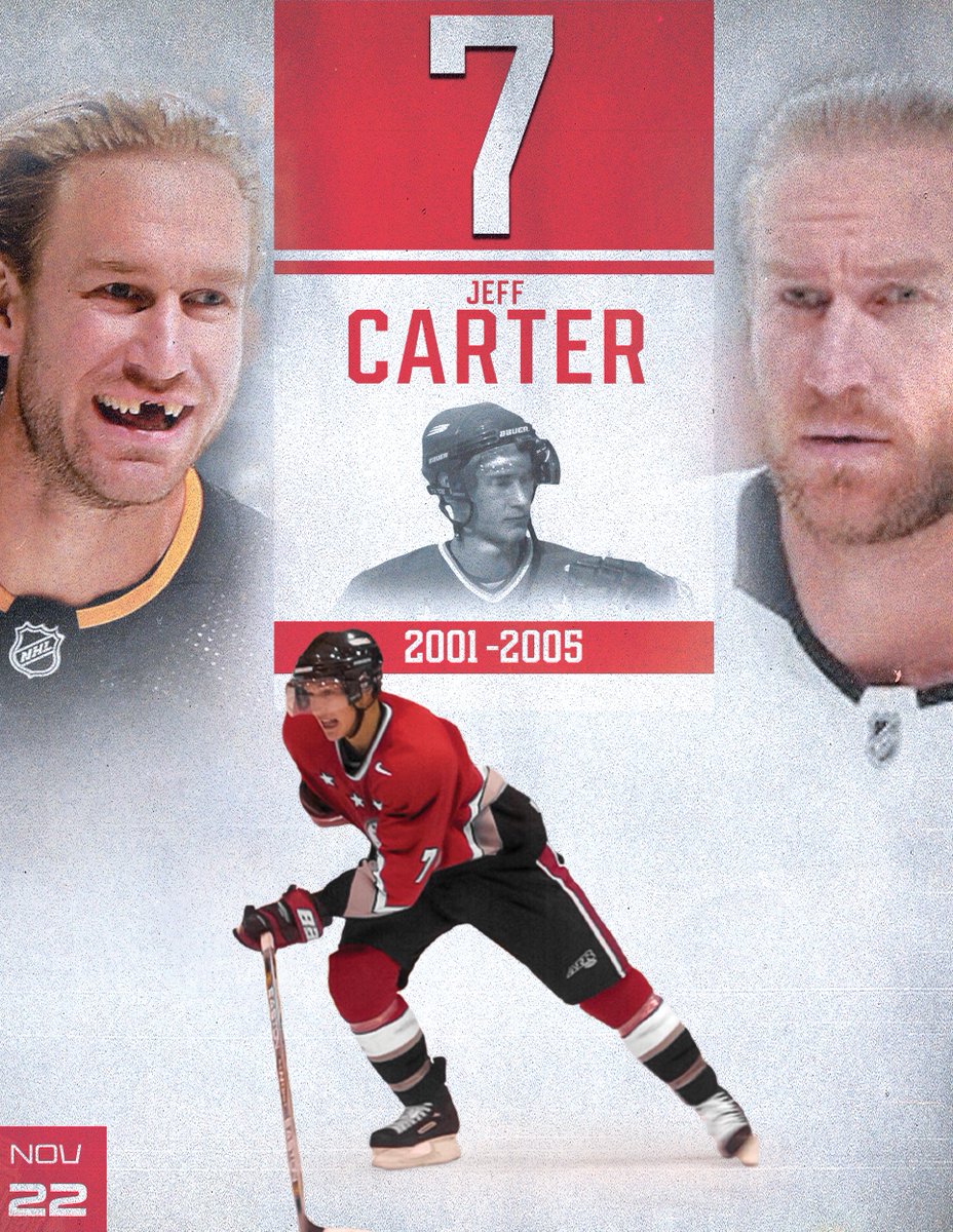 The Soo Greyhounds are honoured and excited to host the return of alumni Jeff Carter to have his #7 jersey raised to the rafters of the GFL Memorial Gardens.

BUY TICKETS 🎟️ | bit.ly/40TnfBb
FULL STORY 📰 | chl.ca/ohl-greyhounds…