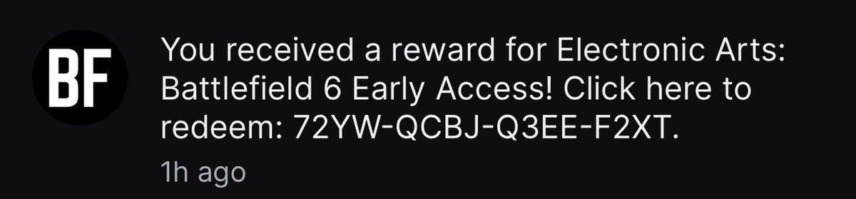 HDrum96's tweet photo. Anyone need battlefield 6 beta code? Good luck #BF6 https://t.co/JML18cjTYZ