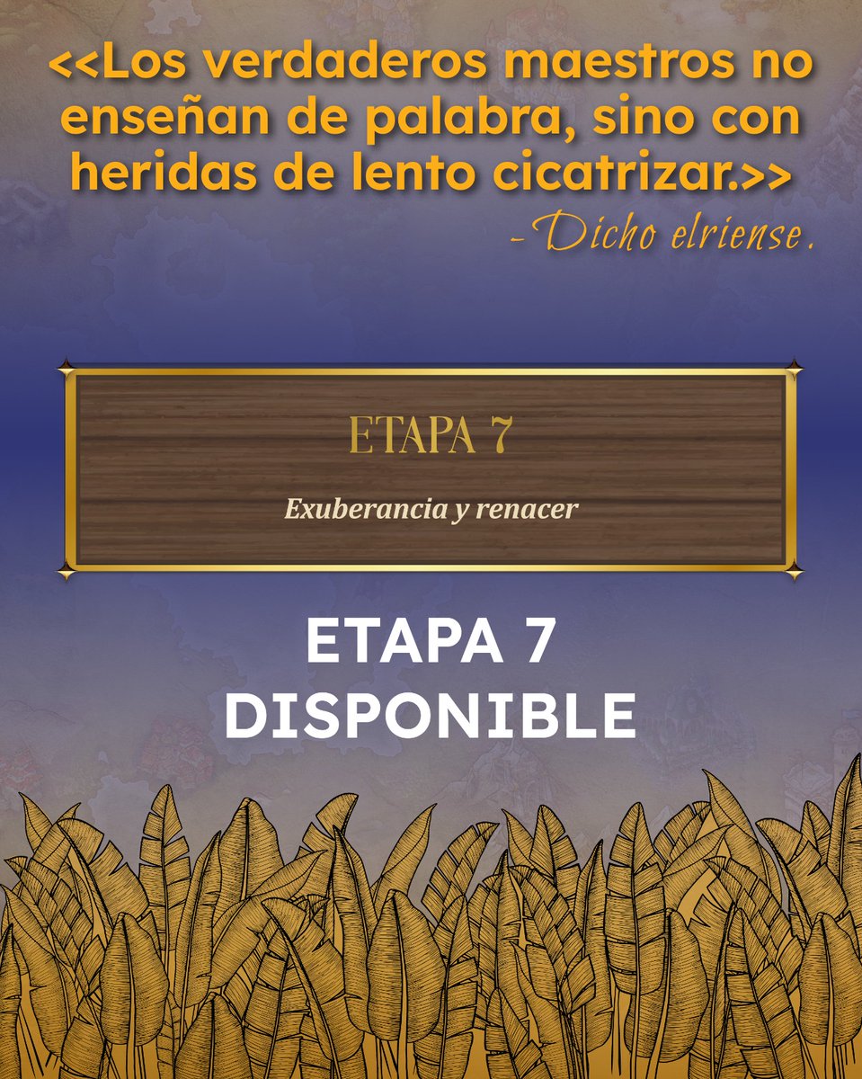 Etapa 7 disponible en nuestra web. 
Haz de esta campaña algo inolvidable: súbela a tus redes sociales y etiquétanos para que podamos compartirla y/o usa el hashtag #JugamosElria para que esta aventura en solitario la disfrutemos en comunidad.
#MAE #Elria #Owlistic #OwlisticGames