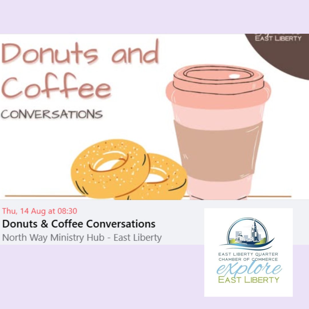 Join East Liberty Quarter Chamber of Commerce's coffee hour, August 14. Register here: 
docs.google.com/forms/d/e/1FAI…