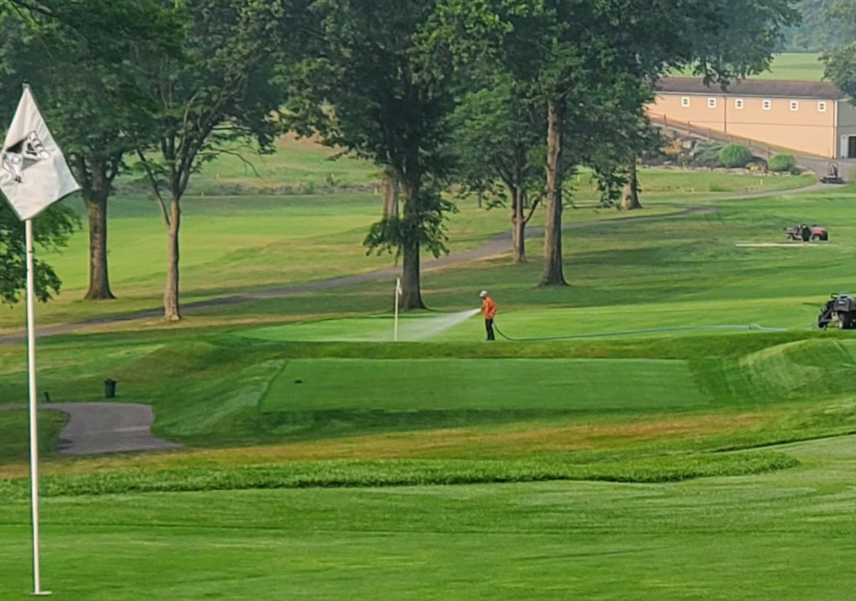 Prep for practice round of Member-Guest this morning.