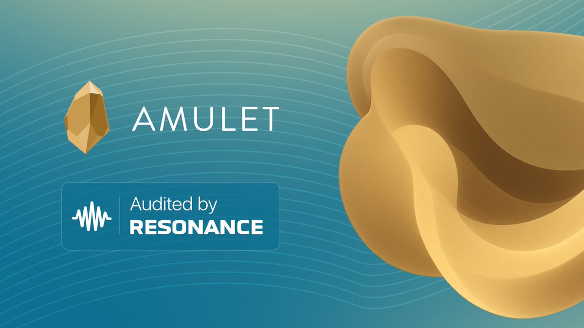 📢 Audit Announcement: @ResonanceSec has successfully concluded another smart contract audit for <a href="/AmuletFinance/">Amulet</a>.

Amulet is pioneering self-repaying loans, redefining lending within the <a href="/cosmos/">Cosmos - The Interchain ⚛️</a> ecosystem ⚛️

Access the public report here👇
github.com/ResonanceCyber…

👏Hats off to