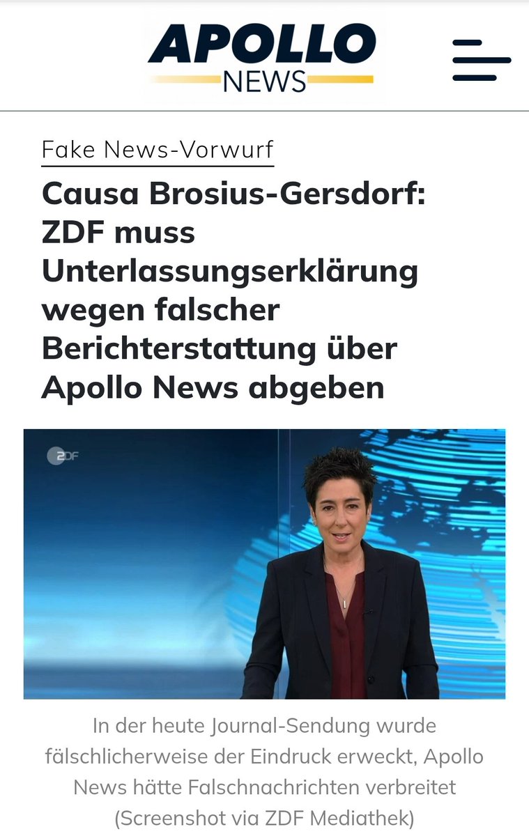 ÖRR Blog. (@oerrblog) on Twitter photo <a href="/gaborhalasz1/">gabor halasz</a> Im Fall #BrosiusGersdorf haben die Fakenews nicht gewonnen: Das ZDF musste eine Unterlassungserklärung wegen falscher Berichterstattung über Apollo News abgeben. #OerrBlog <a href="/gaborhalasz1/">gabor halasz</a> Im Fall #BrosiusGersdorf haben die Fakenews nicht gewonnen: Das ZDF musste eine Unterlassungserklärung wegen falscher Berichterstattung über Apollo News abgeben. #OerrBlog