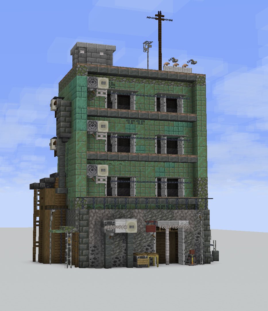 four-story building

#Minecraft