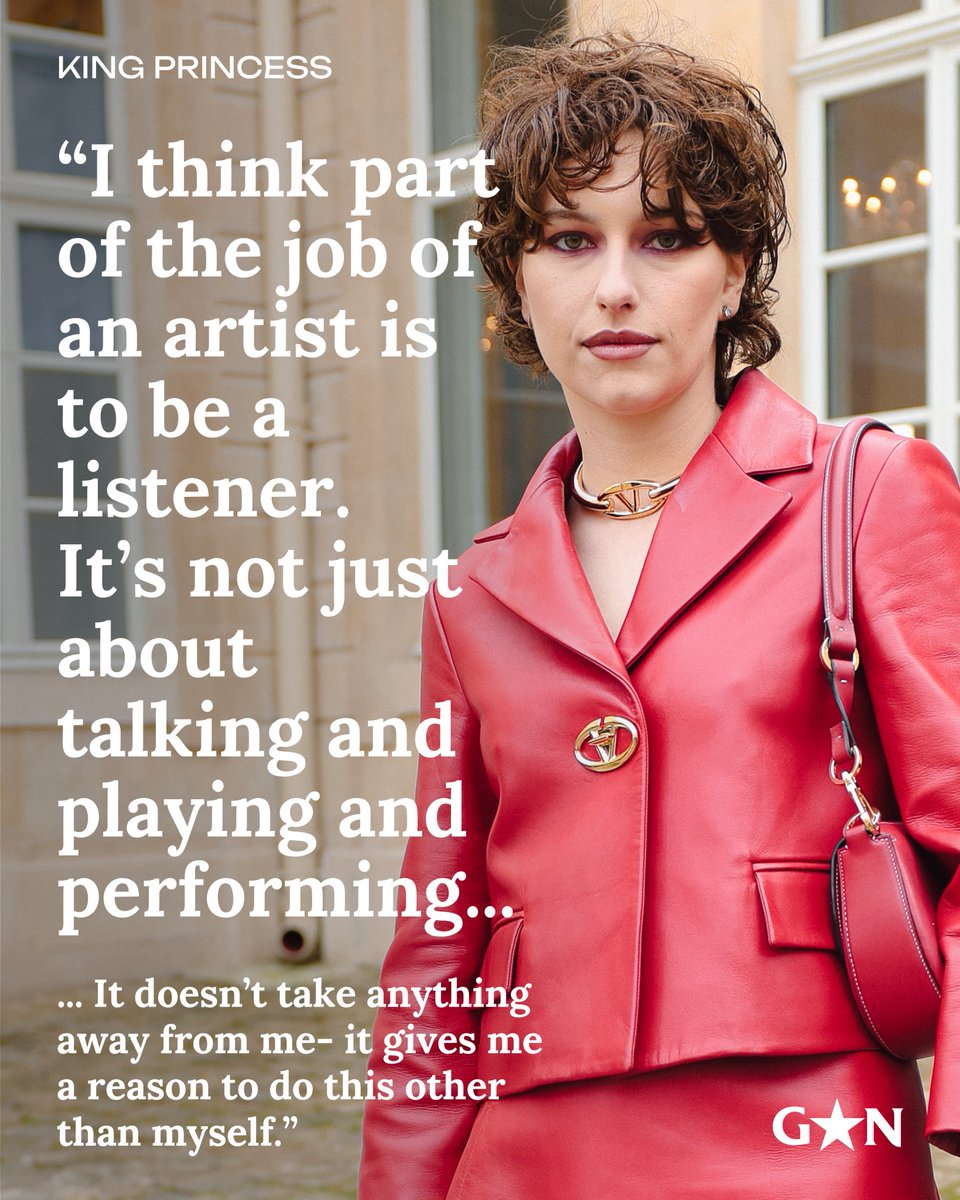 Ahead of the release of King Princess’s third album, “Girl Violence” Straus opened up about the responsibility she feels towards her fans. The album dives into themes of love, heartbreak, and self-discovery.

Via The New Yorker