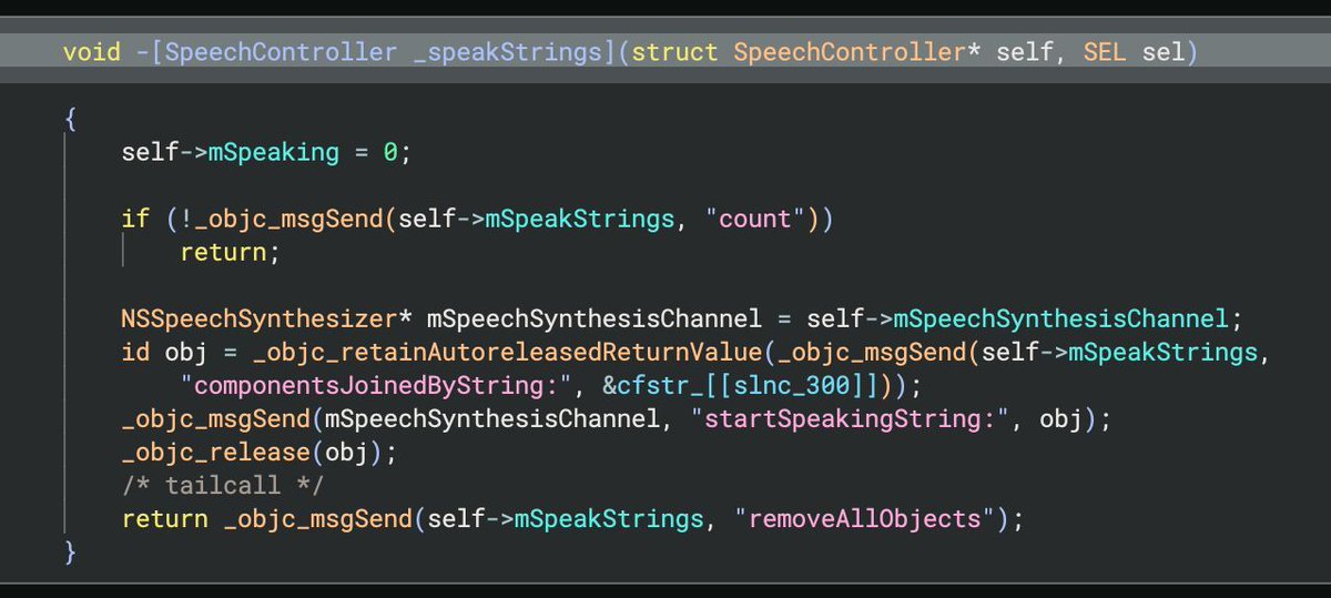 One of the coolest new things in Binary Ninja 5.1? Pseudo Objective‑C. Huge shoutout to <a href="/bdash/">Mark Rowe</a>, who actually wrote this before joining the team (talk about an overkill job application). If you’re digging into iOS, Swift, or kernelcaches, this one’s a game‑changer.