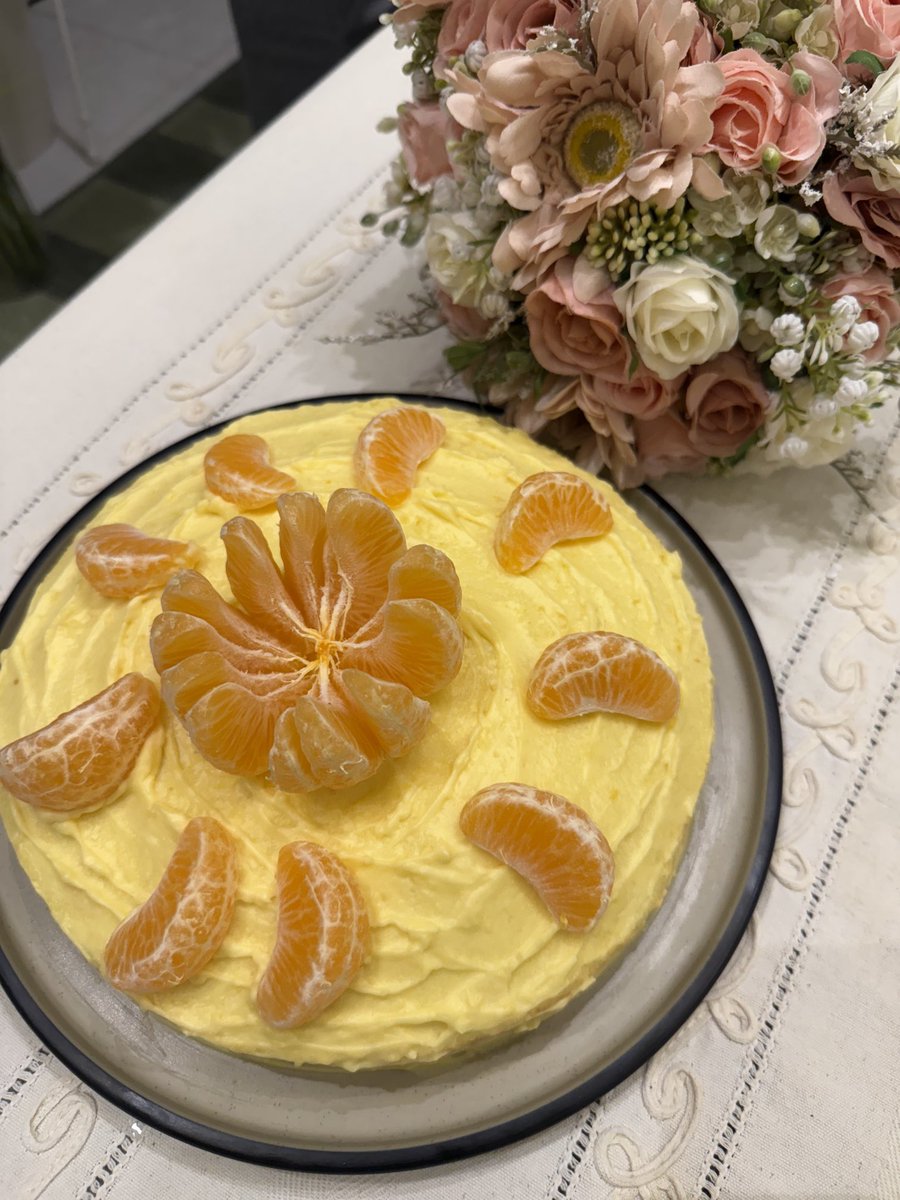 تورتة البرتقال واليوسفي الصحية 😎