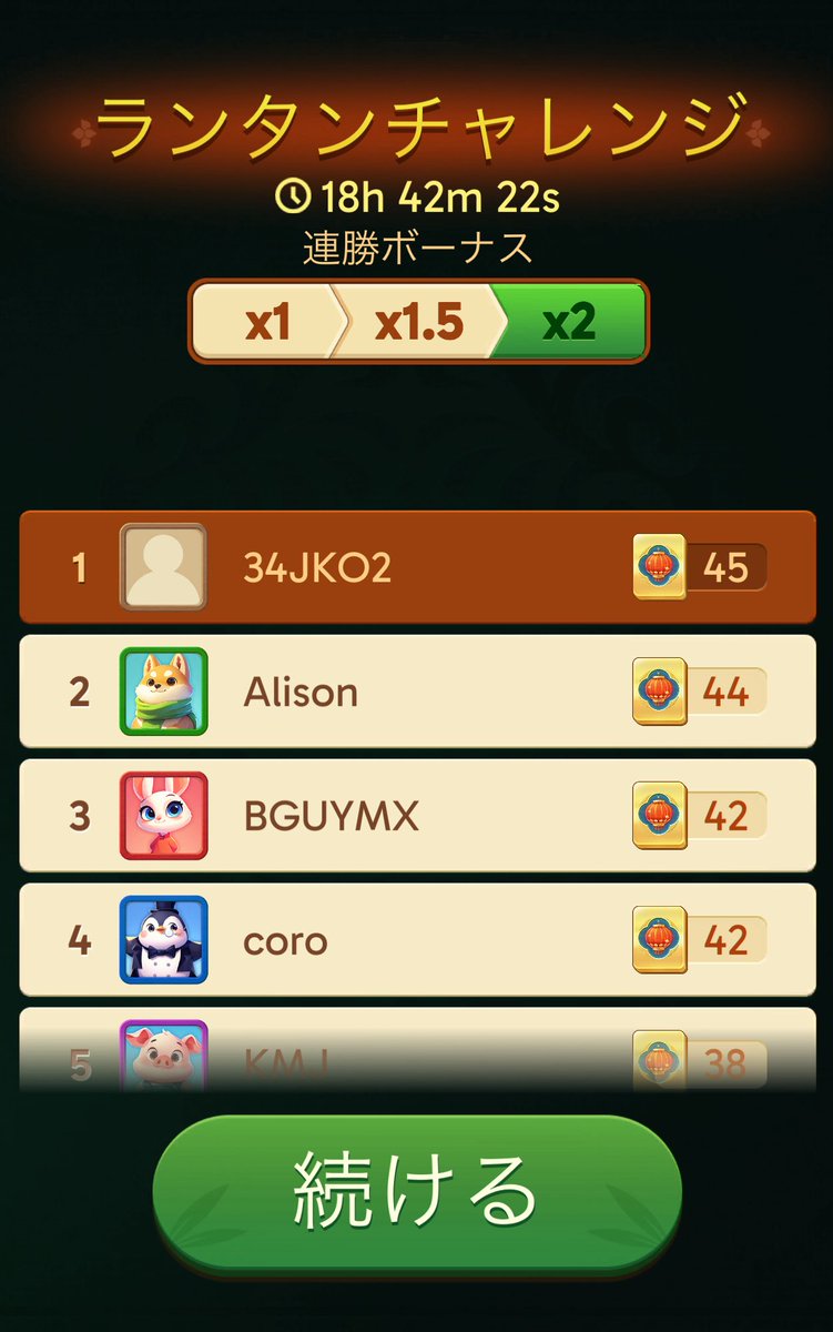 あれ？この上海のゲームで俺、世界1って事ないよね？？💦