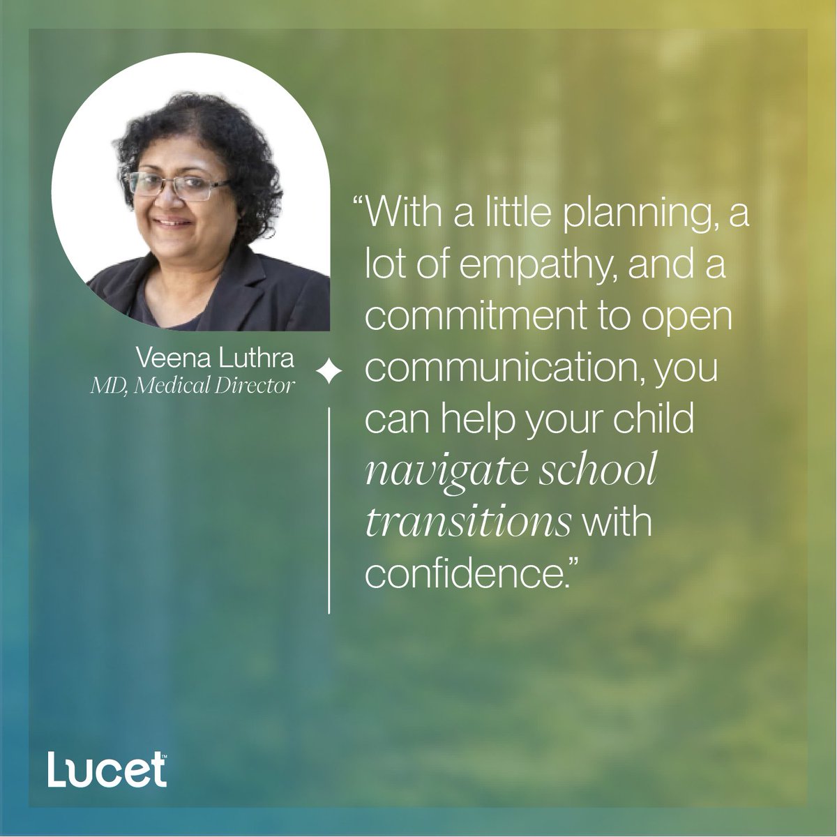 The start of a new school year can cause stress. Dr. Veena Luthra (Medical Director) shares what parents need to know to help their kids transition back to school with confidence: hubs.la/Q03z-tQ_0

#BackToSchool #Childhood #Adolescence #MentalHealth #BehavioralHealth