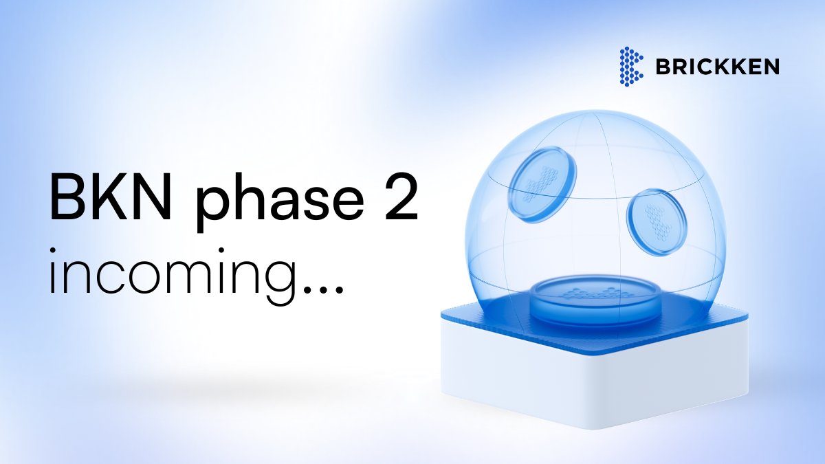 Brickken's tweet image. BKN Phase 2 Incoming

We’re cooking up the next phase of the $BKN ecosystem and it’s bigger, bolder, and built with a long-term vision. 🪙

$BKN Season 2 is on the way, bringing a new wave of token utility as we scale globally. But before we move forward, there’s an important…