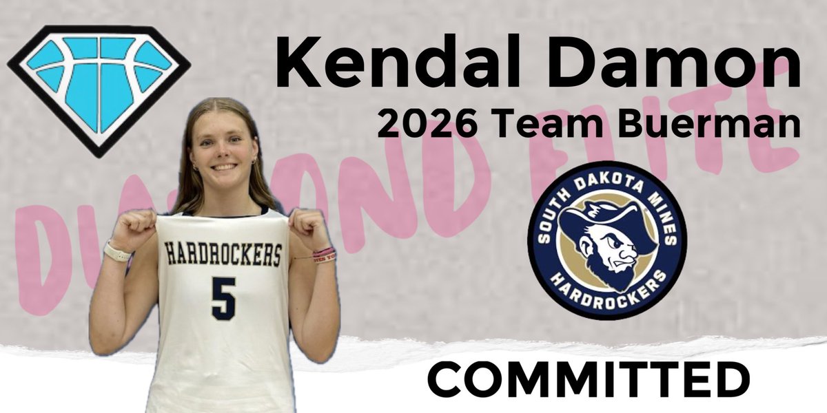 Team Buerman 2026 & 2027 (@teambuerman) on Twitter photo Congratulations to <a href="/MNDiamondElite1/">MN Diamond Elite</a> Team Buerman 2026 <a href="/kendaldamon5/">Kendal Damon #5</a> on your commitment to Division II <a href="/HardrockerWBB/">South Dakota Mines Women's Basketball</a>! <a href="/kyley_bachand/">Kyley J (Simmons) Bachand</a> <a href="/DivilbissMike/">Mike Divilbiss</a>
<a href="/GMacHoops/">Grant McGinnis</a> <a href="/JrAllStarBB/">Jr. All-Star Girls Basketball</a> Congratulations to <a href="/MNDiamondElite1/">MN Diamond Elite</a> Team Buerman 2026 <a href="/kendaldamon5/">Kendal Damon #5</a> on your commitment to Division II <a href="/HardrockerWBB/">South Dakota Mines Women's Basketball</a>! <a href="/kyley_bachand/">Kyley J (Simmons) Bachand</a> <a href="/DivilbissMike/">Mike Divilbiss</a>
<a href="/GMacHoops/">Grant McGinnis</a> <a href="/JrAllStarBB/">Jr. All-Star Girls Basketball</a>