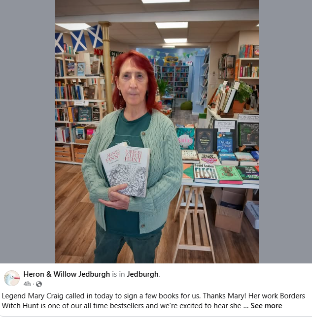 Mary W. Craig (@11mwc) on Twitter photo Great wee visit to Heron & Willow in Jedburgh to sign some books. Great wee visit to Heron & Willow in Jedburgh to sign some books.