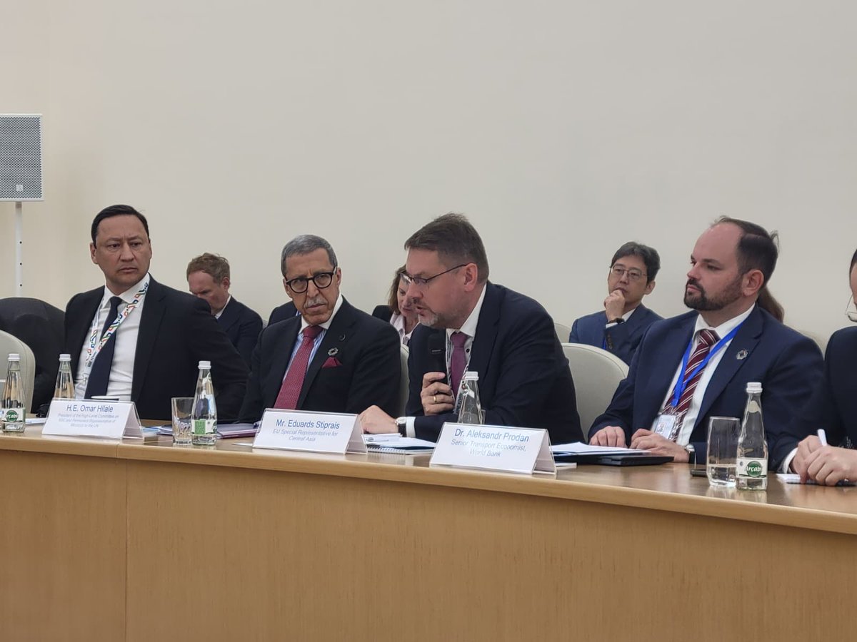 🇪🇺EU at UN-NY (@euatun) on Twitter photo At a <a href="/UNOSSC/">UNOSSC</a> side event in the margins of the 🇺🇳UN Conference on Landlocked Developing Countries #LLDC3, <a href="/EUSR_CA/">EUSR for Central Asia</a> Stirprais also shared concrete examples of triangular cooperation between the 🇪🇺EU & #LLDCs, to develop sustainable transport, in Central Asia & Africa in particular. At a <a href="/UNOSSC/">UNOSSC</a> side event in the margins of the 🇺🇳UN Conference on Landlocked Developing Countries #LLDC3, <a href="/EUSR_CA/">EUSR for Central Asia</a> Stirprais also shared concrete examples of triangular cooperation between the 🇪🇺EU & #LLDCs, to develop sustainable transport, in Central Asia & Africa in particular.
