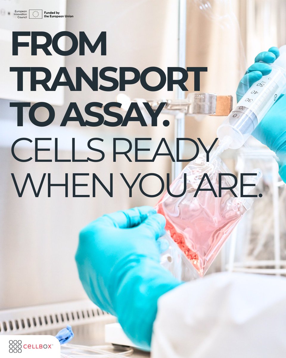 FFrom transport to assay. No waiting. No recovery. 🚀
With Cellbox™, your cells arrive viable, functional, and assay-ready — no freeze/thaw, no downtime.
#cellbox #assay #biotech #lifesciences