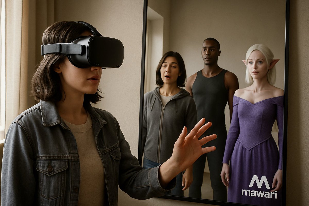 hradecvojtech's tweet photo. XR is the new mirror. In virtual self-exploration spaces, users test how they might look, move, or sound with different bodies or identities. @mawariXR powers these deeply personal experiences with care and speed.
#XR #Mawari #Web3 https://t.co/xDqlclCfrS