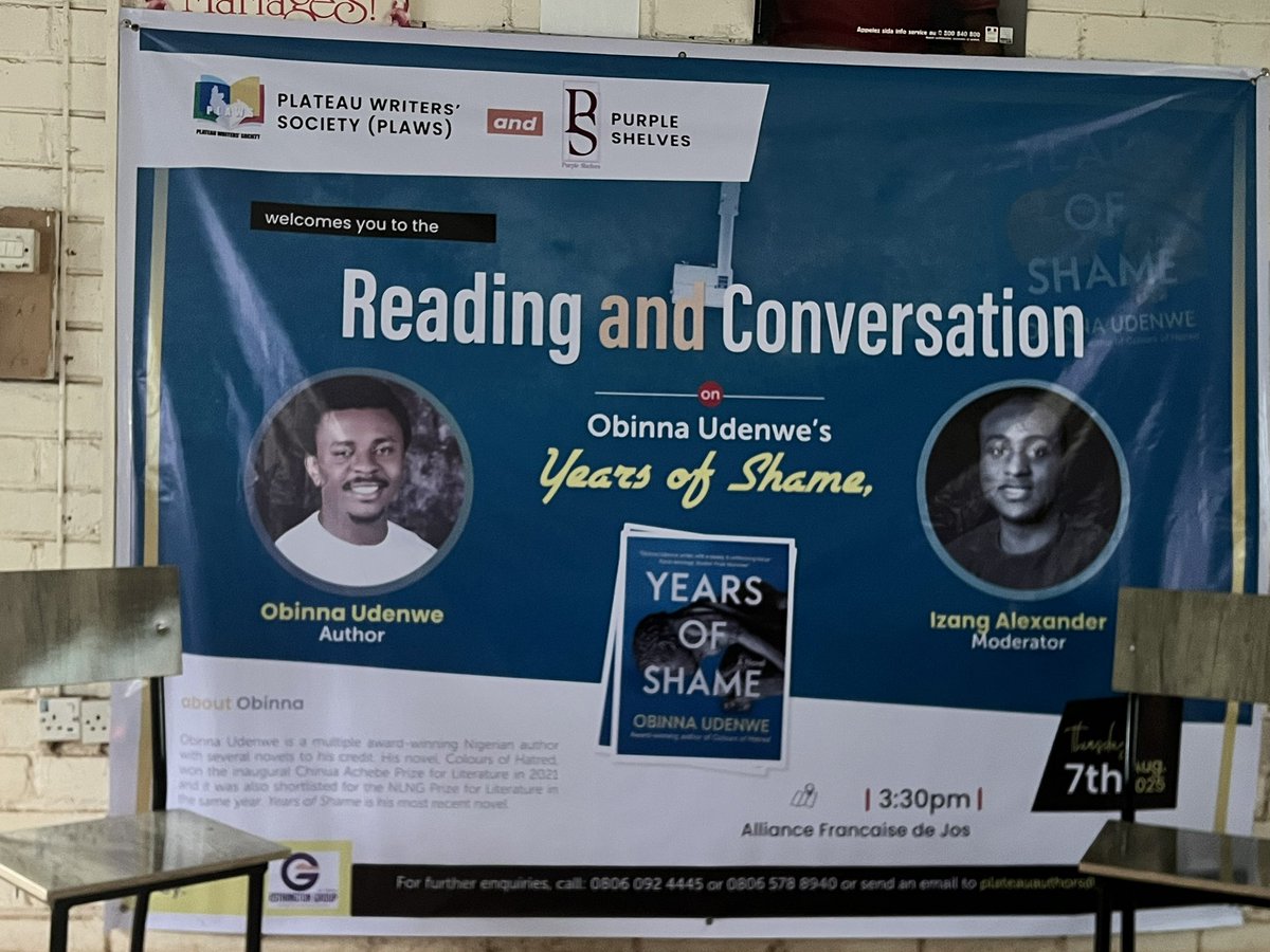 obinnaudenwe1's tweet photo. We are reading #YearsofShame in #Jos today. 😍 https://t.co/RUTZZcdXHc