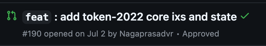 Taylor2022 (@nfttaylor) on Twitter photo Omg Pinocchio Token2022 PR has been approved. LFG <a href="/nagaprasad_246/">nagaprasad.sol ๐</a>
Now time to add all of the extension code back in ๐
Omg Pinocchio Token2022 PR has been approved. LFG <a href="/nagaprasad_246/">nagaprasad.sol ๐</a>
Now time to add all of the extension code back in ๐