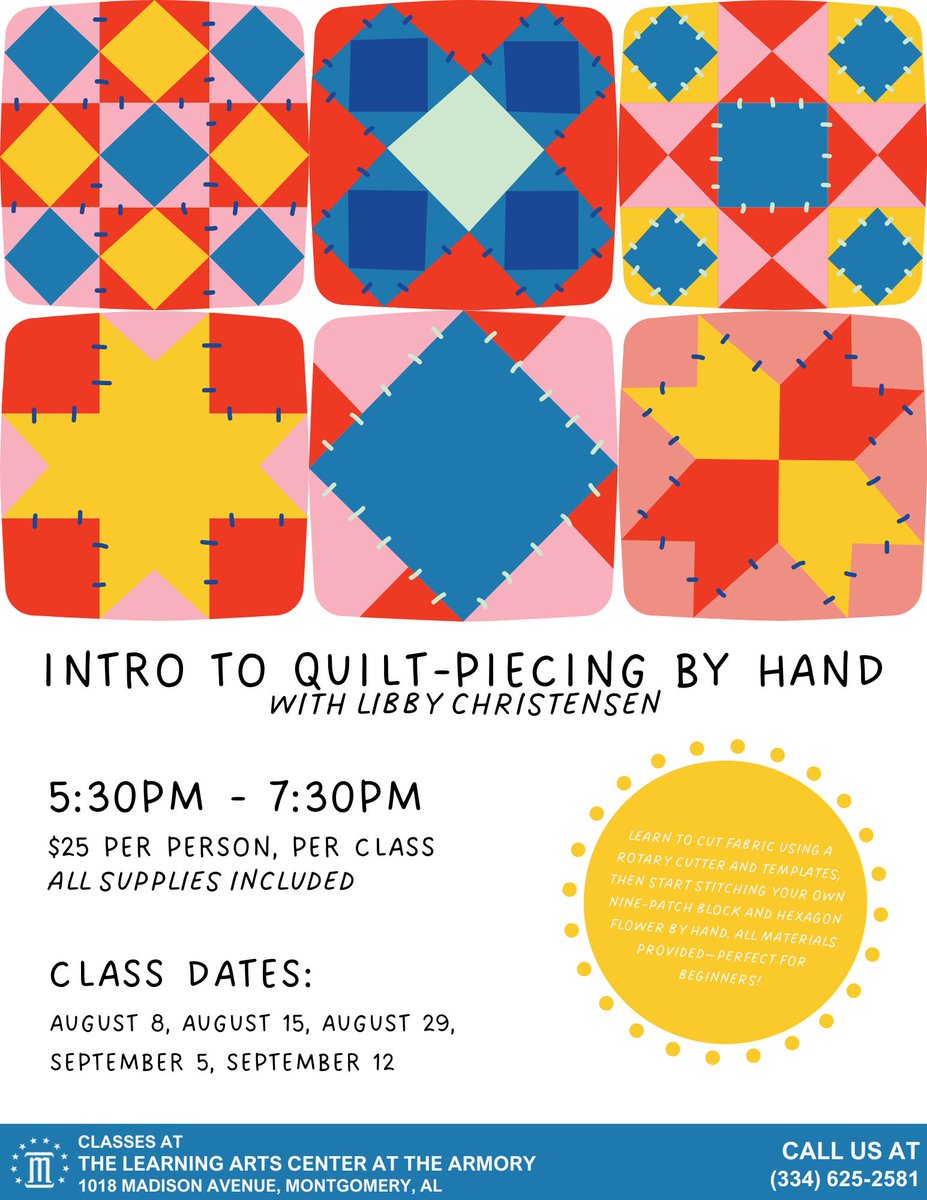 montgcitypandr's tweet image. Learning new art mediums can be difficult. The Learning Arts Center at the Armory makes learning fun and easy with its beginner-friendly courses and patient instructors. 

For more information or to register, please call 334-625-2581!

#mymgm #FuninMGM #LearningArtsCenter