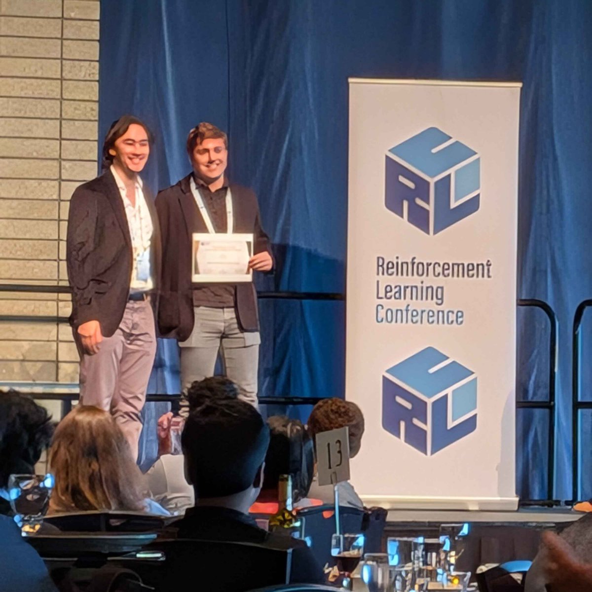 Joseph Suarez (e/🐡) (@jsuarez5341) on Twitter photo PufferLib has won a best paper award for resourcefulness in reinforcement learning! Thank you to our entire open-source community + of course Spencer <a href="/spenccheng/">Spencer Cheng</a>, who has built more of the environments than anyone else! Come chat with us in person today/tomorrow! PufferLib has won a best paper award for resourcefulness in reinforcement learning! Thank you to our entire open-source community + of course Spencer <a href="/spenccheng/">Spencer Cheng</a>, who has built more of the environments than anyone else! Come chat with us in person today/tomorrow!