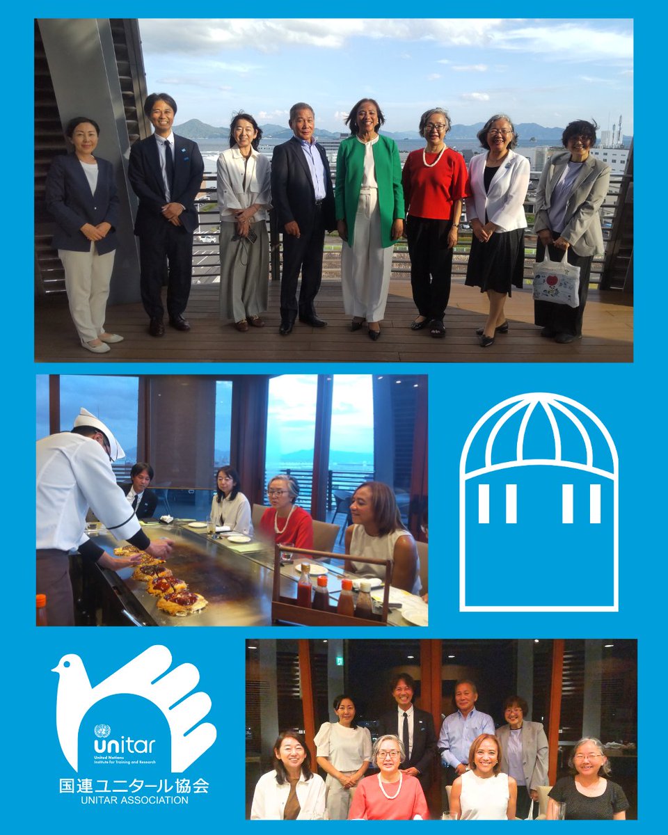 8月6日、国連ユニタールのミシェル・ジャイルズ＝マクドノー総代表は、国連ユニタール協会佐々木茂喜理事長を表敬訪問しました。日中に実施されたイベントにご出席いただいた当協会の下原唯千夏副理事長や山本新太郎監事もご同席いただきました。役員の皆様のご支援とご協力に深く感謝申し上げます。