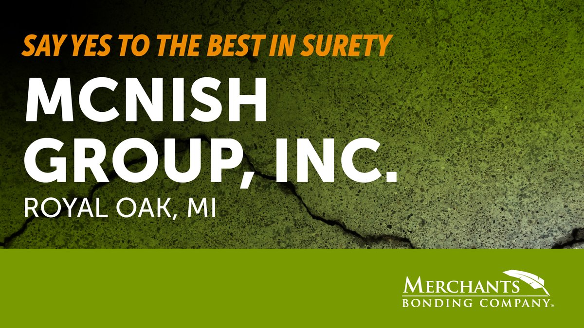 Our Surety Elite partners deliver results. Contact McNish Group to learn how they can help you!
ow.ly/HGqU50Wy0Pl