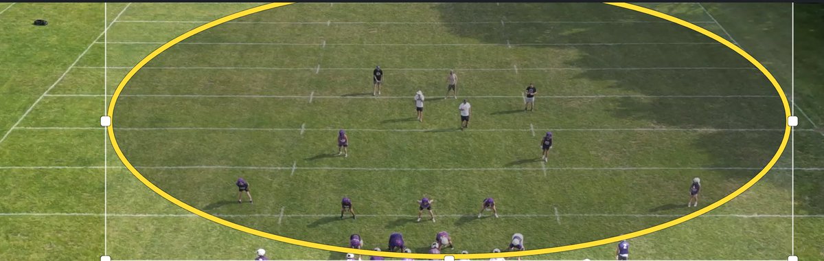 Defensive staff always has that middle of field closed coverage on lock down!