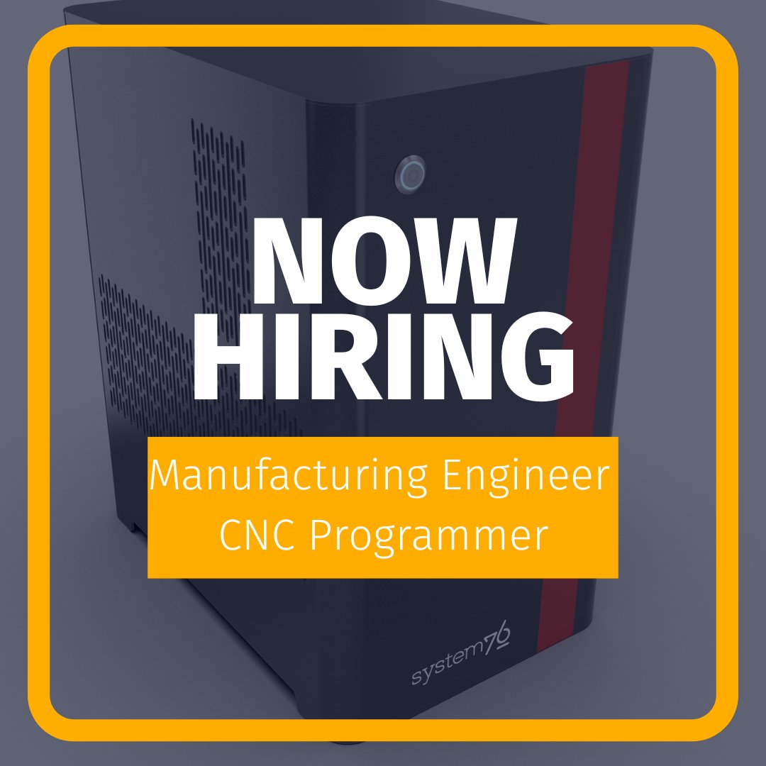 We take pride in our manufacturing process and we believe you would to if you join the team! We're looking for a skilled Manufacturing Engineer and CNC Programmer to help build the next generation of handcrafted Thelio Desktops at our Denver, CO factory. Apply today!