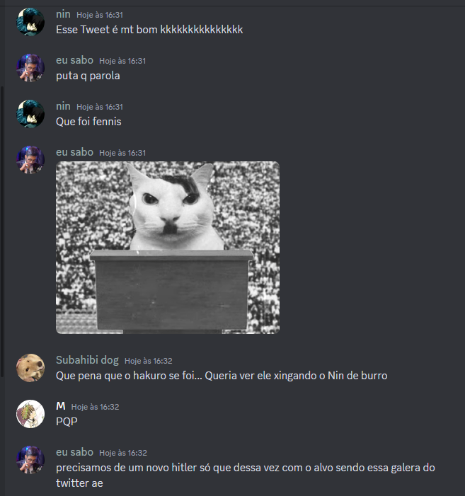 ContextOf53404's tweet image. Mlk, não sei o porquê, mas o fato de mesmo após tantos flagelos serem ditos, o Nin ainda se destaca por ser o mais esquisito (que papo do nada irmão!)