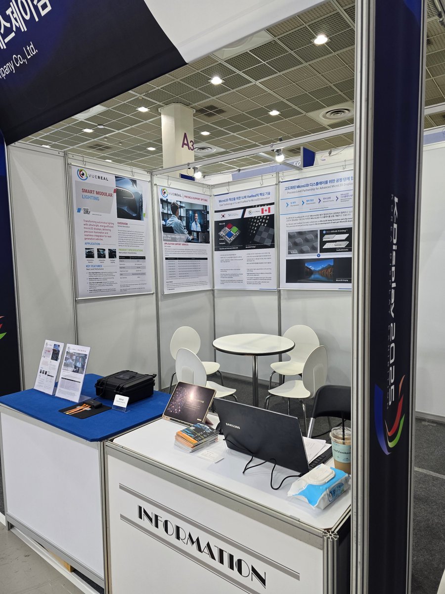 vue_real's tweet image. VueReal’s Reference Design Kits are on display at #KDisplay2025!
From advanced lighting systems and next-gen consumer devices to AR glasses, communication platforms, and automotive safety features, stop by to see how our RDKs are helping shape the future of multiple industries.