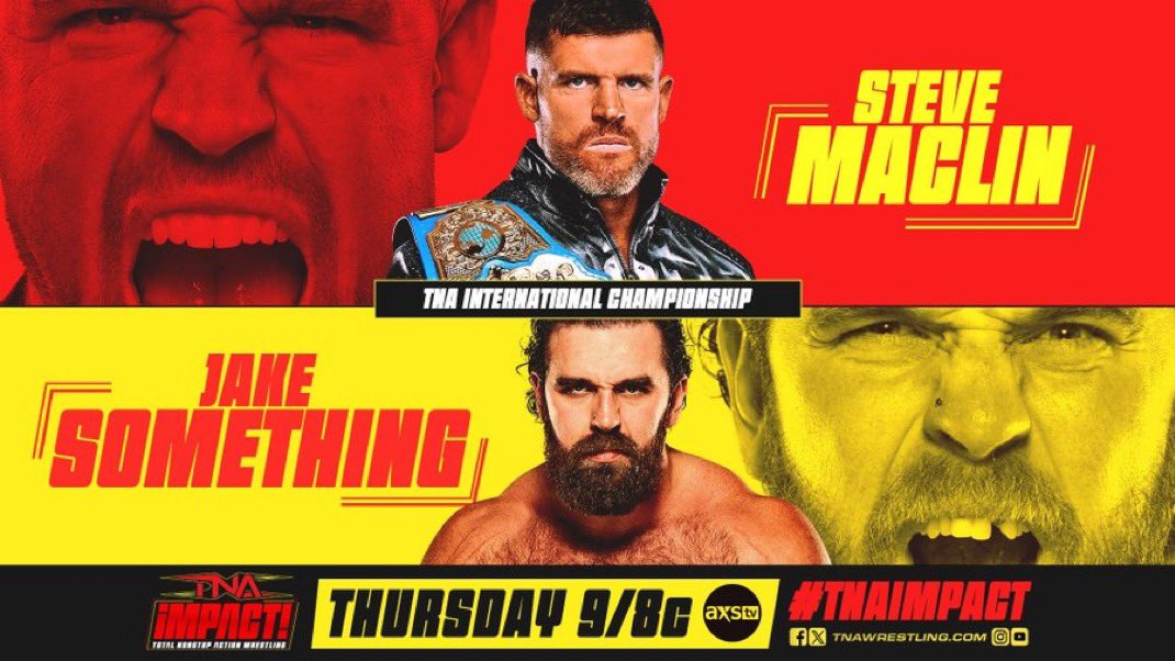 Steve Maclin (@stevemaclin) on Twitter photo Tonight on <a href="/AXSTV/">AXS TV</a> & <a href="/TNAPlusApp/">TNA+</a> 
<a href="/ThisIsTNA/">TNA Wrestling</a> International Championship Match 
#HoldTheLine #MACLIN #TNAiMPACT Tonight on <a href="/AXSTV/">AXS TV</a> & <a href="/TNAPlusApp/">TNA+</a> 
<a href="/ThisIsTNA/">TNA Wrestling</a> International Championship Match 
#HoldTheLine #MACLIN #TNAiMPACT