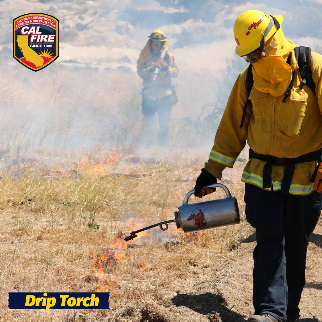 CAL_FIRE's tweet image. Firefighter hand crews use a variety of tools to stop wildfires by removing brush, grass, and other flammable material in the fire’s path.

Hand crews move methodically in a line and use hand tools to scrape down to bare soil, creating what’s called a “handline.” This line…
