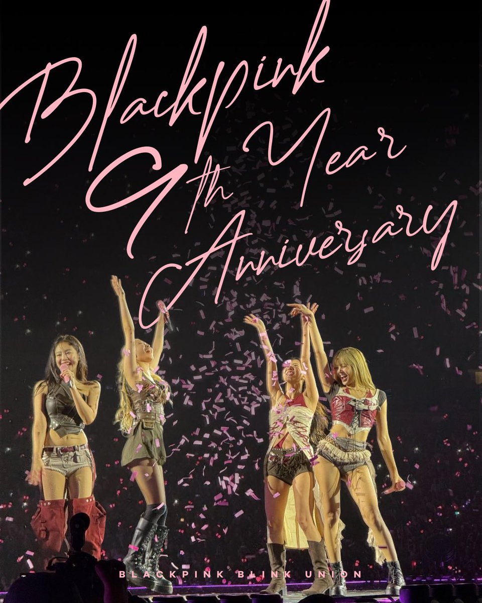 BBU_BLACKPINK's tweet image. HAPPY 9TH DEBUT YEAR ANNIVERSARY #BLACKPINK!

BLACKPINK 9TH ANNIVERSARY 
#9YearsWithBLACKPINK
#영원히_빛날_블랙핑크_9주년