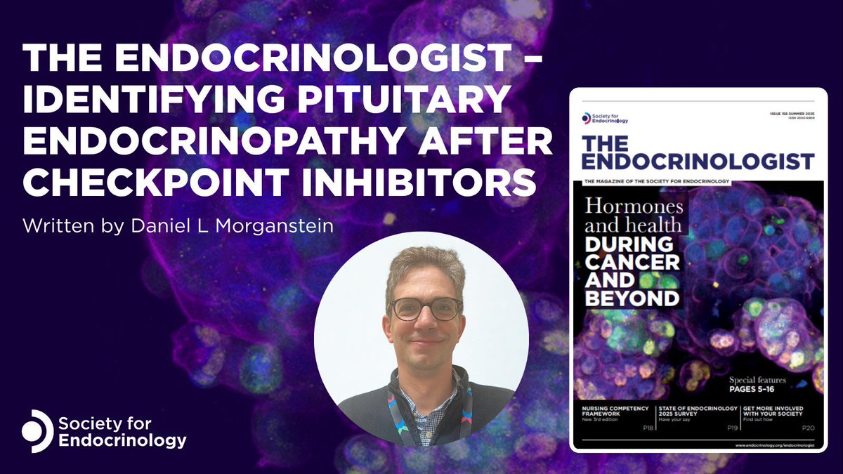 In the latest issue of The #Endocrinologist, <a href="/DanielMorganst2/">Daniel Morganstein</a>, discusses how checkpoint inhibitors, a class of immunotherapies, can disrupt the pituitary gland and how #endocrinology must adapt to support this growing population of patients.

Read more 👉 endocrinology.org/endocrinologis…