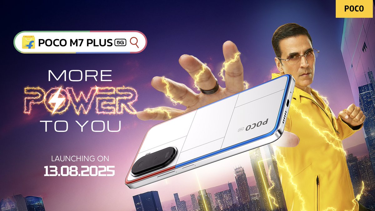 jitu7981's tweet image. 7,000mAh battery. 

Fast, powerful, stylish.

The #POCOM7PLUS5G has it all. 🔋⚡

#MorePowerToYou

@IndiaPOCO @Pathtoremember @ajayrayapati9