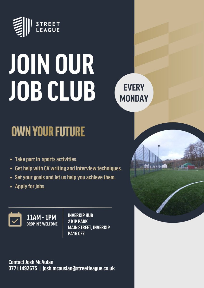 Are you looking for help with CV writing and interview techniques, whilst taking part in sports activities? Take a look at the Street League Job Club ⚽