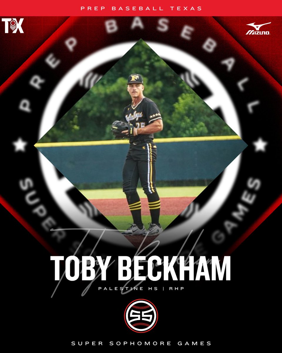 Prep Baseball Texas (@prepbaseball_tx) on Twitter photo #TXLASSG25: 𝗜𝗡𝗩𝗜𝗧𝗘 𝗔𝗖𝗖𝗘𝗣𝗧𝗘𝗗 🎟️
‘28 Toby Beckham (Palestine HS | <a href="/Tobybeckham25/">Toby Beckham 2028</a>) is headed to the 𝐓𝐗/𝐋𝐀 𝐒𝐮𝐩𝐞𝐫 𝐒𝐨𝐩𝐡𝐨𝐦𝐨𝐫𝐞 𝐆𝐚𝐦𝐞𝐬 at <a href="/AggieBaseball/">Texas A&M Baseball</a> on August 9-10th. <a href="/prepbaseball/">Prep Baseball</a>
<a href="/PBRGreen_/">Ben Green</a> | <a href="/MSemlerPBR/">Max Semler</a> #TXLASSG25: 𝗜𝗡𝗩𝗜𝗧𝗘 𝗔𝗖𝗖𝗘𝗣𝗧𝗘𝗗 🎟️
‘28 Toby Beckham (Palestine HS | <a href="/Tobybeckham25/">Toby Beckham 2028</a>) is headed to the 𝐓𝐗/𝐋𝐀 𝐒𝐮𝐩𝐞𝐫 𝐒𝐨𝐩𝐡𝐨𝐦𝐨𝐫𝐞 𝐆𝐚𝐦𝐞𝐬 at <a href="/AggieBaseball/">Texas A&M Baseball</a> on August 9-10th. <a href="/prepbaseball/">Prep Baseball</a>
<a href="/PBRGreen_/">Ben Green</a> | <a href="/MSemlerPBR/">Max Semler</a>