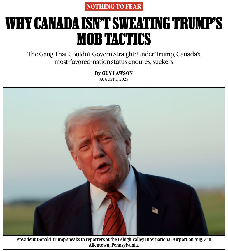 "By calling his bluff and asserting an independent policy on Palestine, despite Trump’s threats, Canada has dared to speak in the only language Trump understands: leverage."

Commentary: rollingstone.com/politics/polit…