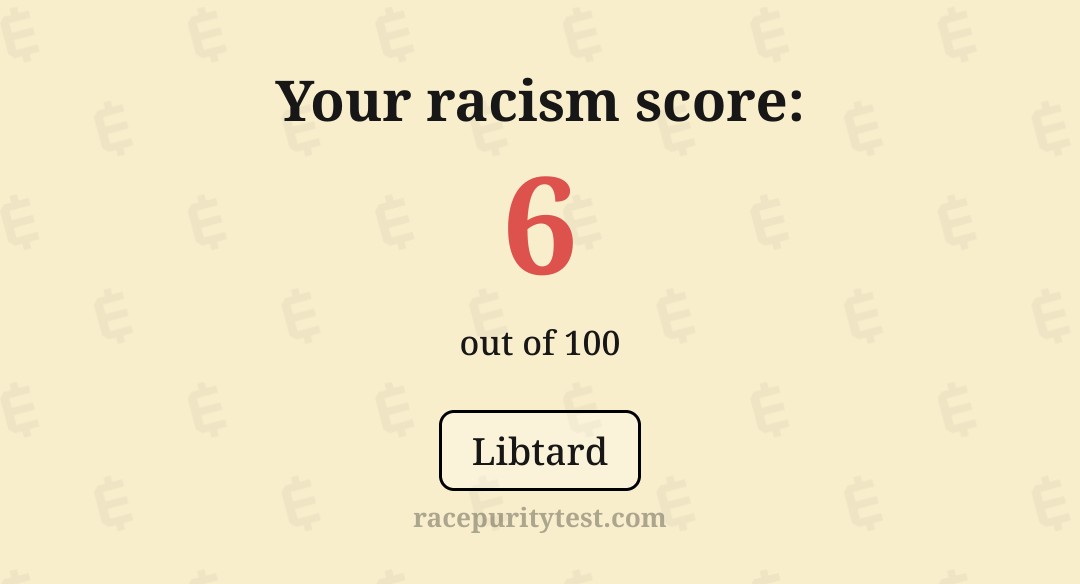 this test was very obviously written by a racist person