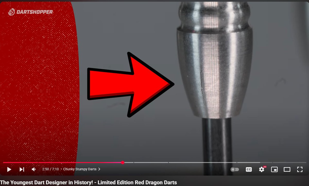 🤔 Probably not the greatest quality control to feature on "limited edition" darts.