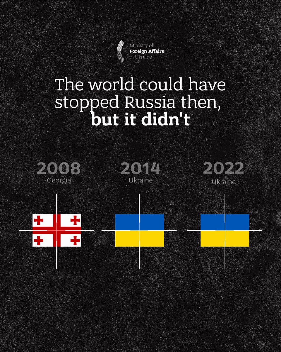 17 years ago, Russia grossly violated the norms of international law by committing an act of armed aggression against the sovereign state of Georgia. 

Because of this aggression, about 20% of the territory of Georgia came under the illegal control of Russian occupation forces.
