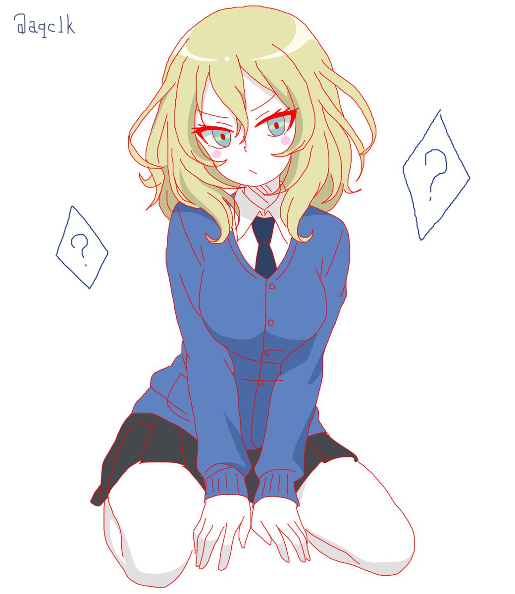 押田(ガルパン) 「� まぁ…見ていてください � �」|えむけーのイラスト