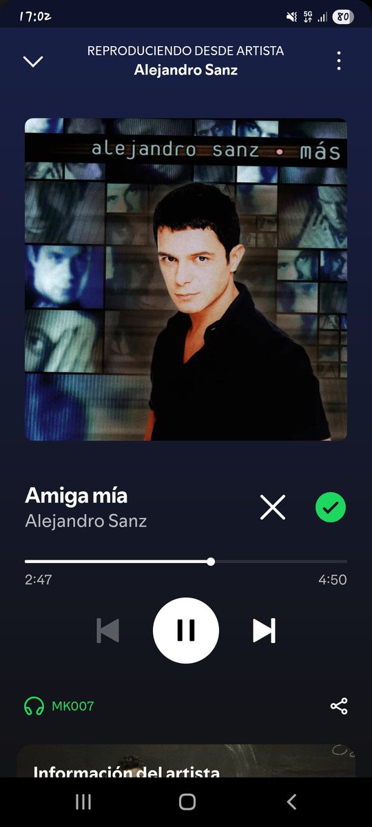 Ir de viaje, camino a una función y que suene este tema en la playlist del maestro <a href="/AlejandroSanz/">Alejandro Sanz</a>. Amo cada letra de este señor, de antes, de ahora y creo que de siempre, pa siempre ... inspiración